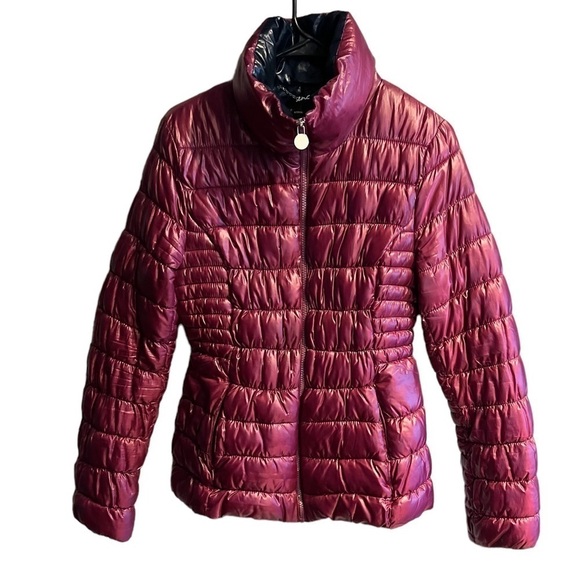 INC International Concepts Purple Puffy Coat Size Small - Picture 3 of 6